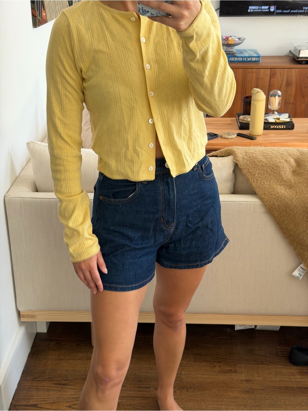 Reformation Norah High rise shorts